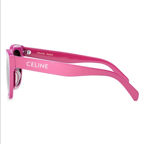 Celine 56MM Square Sunglasses in Fuchsia BRAND NEW RARE COLOR - Picture 2 of 5